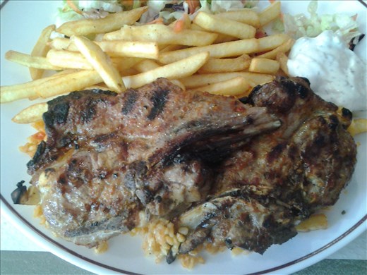 Lamb plate at Sandwichs Turqs in Barbes-Rochechouart, Paris. Nuff said.