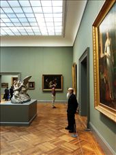 Among the numerous museums in the city, all of which were extremely busy, coming across a room which wasn't full was rather rare. In an almost empty room seeing this old, who was one the museum's employees, left me with so many questions. How long had he worked there? Which were his favourite artworks? : by mozase, Views[316]