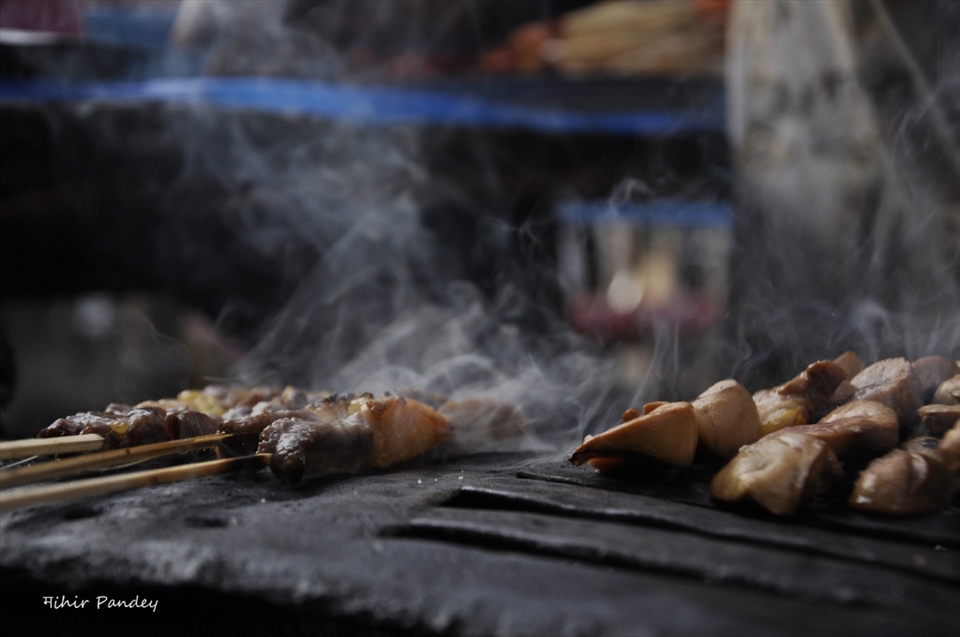 To learn about a place’s culture one must eat the local food. These are pieces of zebu (Malagasi cattle) marinated in spices and liver, served with an extremely spicy sauce.