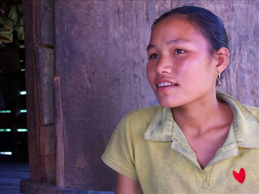 Young woman who got married in young age and had low educated. She was moved to 