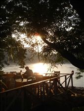 A foreigner was writing about good memory while he was traveling to Luangprabang. Lao PDR: by mpk, Views[430]