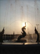 Naka spring was symbol of Lao Buddhists at Mekhong river side. Vientiane capital, Lao PDR: by mpk, Views[561]