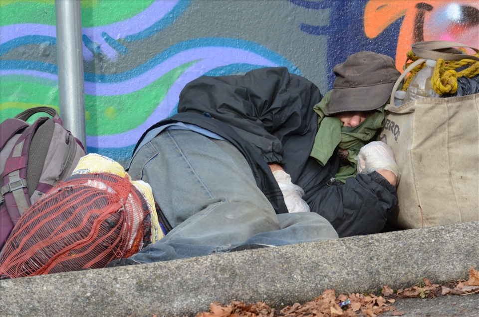 Every day people in cities across the world walk past the homeless.