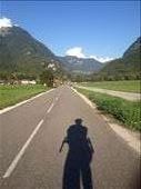 Flat road through the alps with the sun and the wind at my back. A great end to a great stage.: by mrandrew, Views[363]