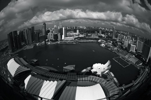 Merina Bay Sands view over Singapore.