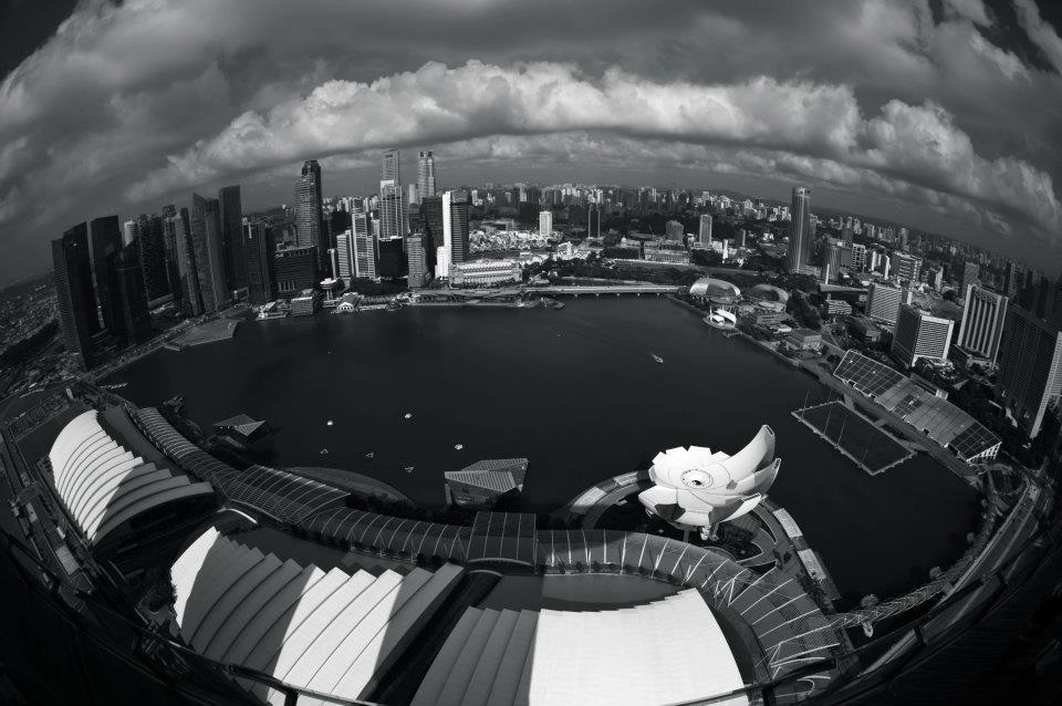 Merina Bay Sands view over Singapore.