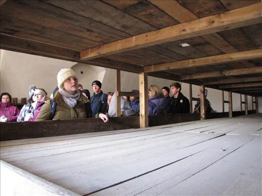 A barracks for Jews in Terezin, a concentration camp during WWII.