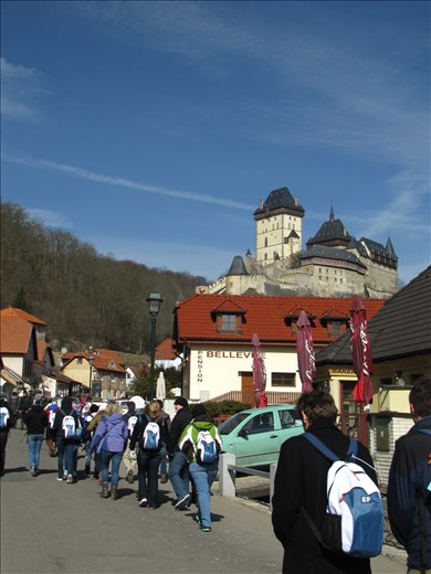 Visiting Karlstejn Castle.