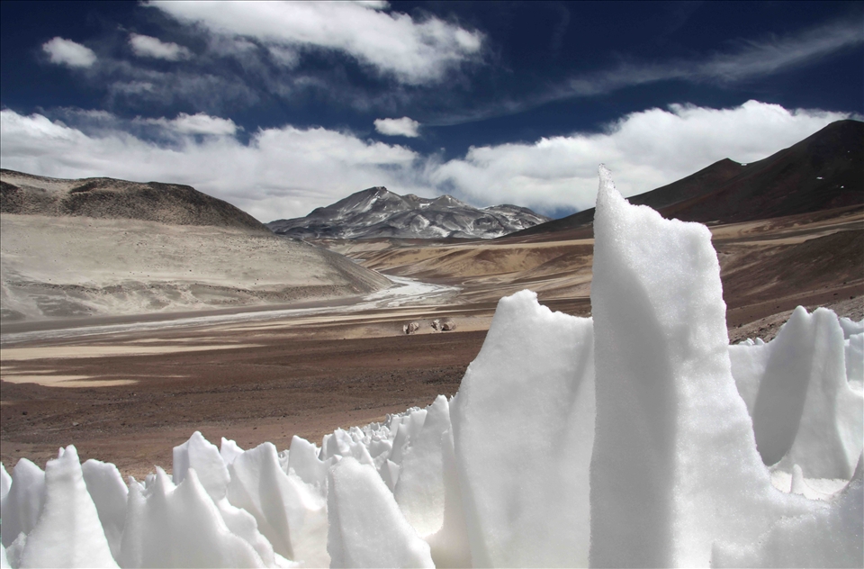 The park kept its most impressive jewel till the last moment. Towering shards of ice erupted from the desert floor at an altitude of 5200m. This park was a mystical landscape that made us feel alive!