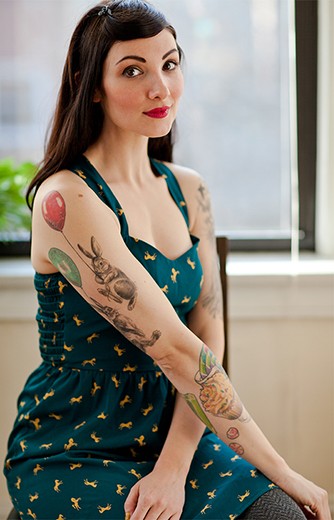 Elisse was the first “model” for my tattoo project.