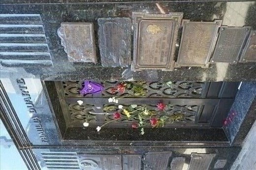 The final resting place of Eva Peron