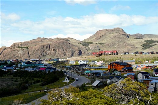 View of North part of town.  Beginning of ascent.