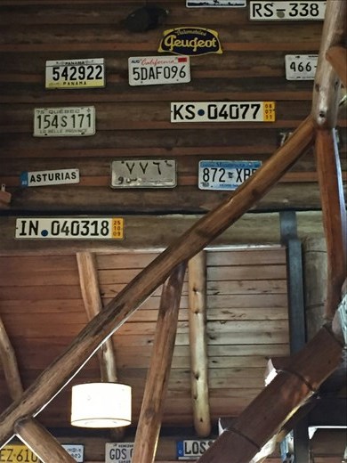 It is a wood cabin with plenty of ambience.