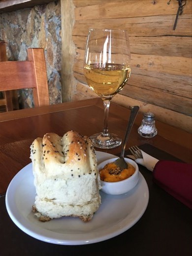 Their homemade bread was the best I have had yet. It was acompanied with their pumpkin, carrot and garlic puree.