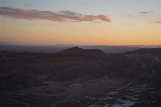 Sunset over the valley