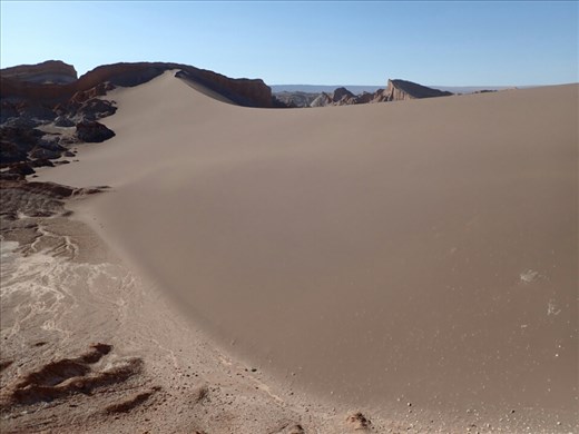 The huge dunes lost 4m of height when sandboarding was allowed in the area.