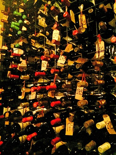 Free wine cellar tour while we waited at Don Julio