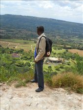 A local tourist enjoy the Subukia view from a point near the Virgin Mary Spring.: by muale, Views[529]