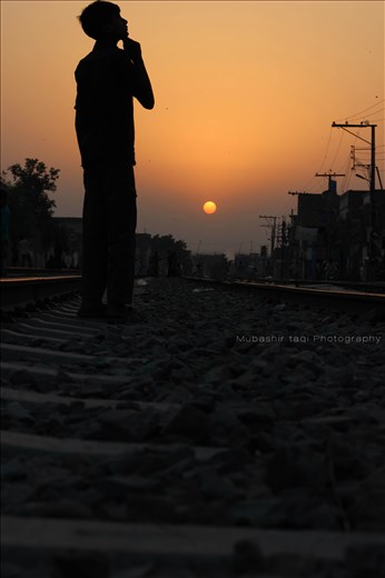 I captured this photo near my home on railway track