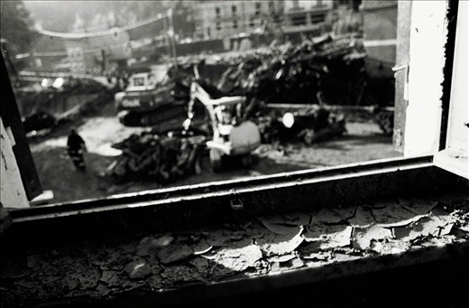 I peeked out  the window and the disaster was staring at me.