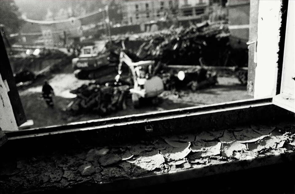 I peeked out  the window and the disaster was staring at me.