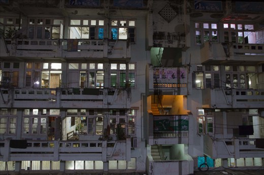Each family looking for its own light in a central building in Mandalay