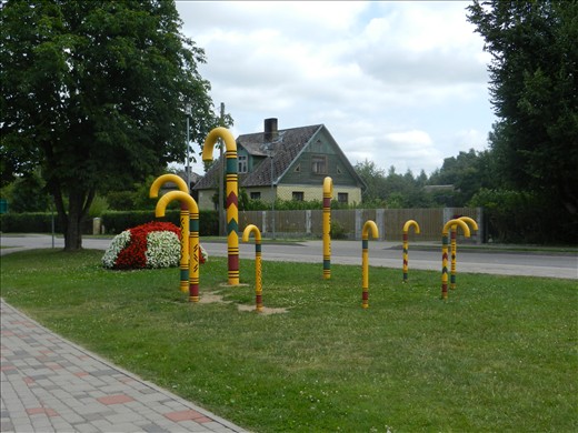 This is one of the lots of walking sticks dotted through Walking Stick Park