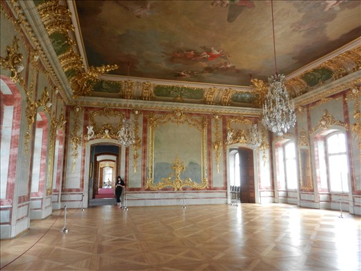 This is the gold hall in Rundāle Palace