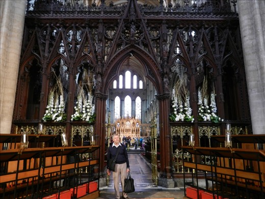 Here is a picture of Rob in Ely Cathedral, just to prove we were here!