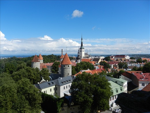 Views over Tallinn old town