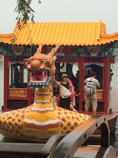 The dragon boats brought us out onto the islands of the Summer Palace where Empress Cixi lived furing the hot summer months in Beijing.