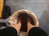 Feet soaking in a tea bath before my Chinese foot massage. : by mwollak, Views[190]