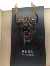 Tibetan mask part of the miniorty peoples exibit at the Shanghai museum: by mwollak, Views[129]
