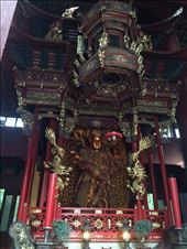 We made our way to Yinling temple.  Yinling temple was a massive collection of buildings, prayer halls, and pagodas.  In each hall we went into, there was a large alter area, usually with a large statue of a buddha, and various statues and/or carvings around the outer walls. : by mwollak, Views[220]