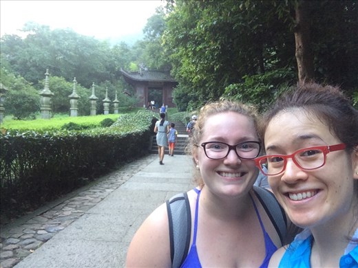 We made our way to Yinling temple.  Yinling temple was a massive collection of buildings, prayer halls, and pagodas.  In each hall we went into, there was a large alter area, usually with a large statue of a buddha, and various statues and/or carvings around the outer walls. 