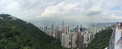 We took the Peak Tram, the oldest funicular in Asia, up to Victoria Peak.  It is the highest point on Hong Kong island and gave us a beautiful view of the city and the surrounding islands. 