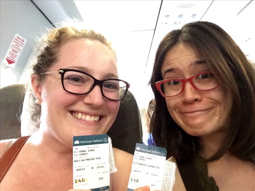 And the adventure continues!  We're on our way from Hong Kong to Hanoi!