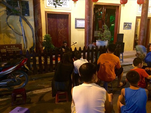 Around the corner from where we were eating dinner, there was a live band playing on the street and people just pulled up a stool to enjoy the music.