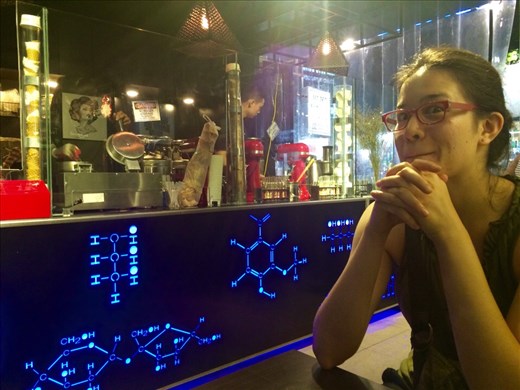 After dinner, we went for a walk and stubled upon a science themed ice cream shop!!! They used liquid nitrogen to make the ice cream and served us water in beakers!  