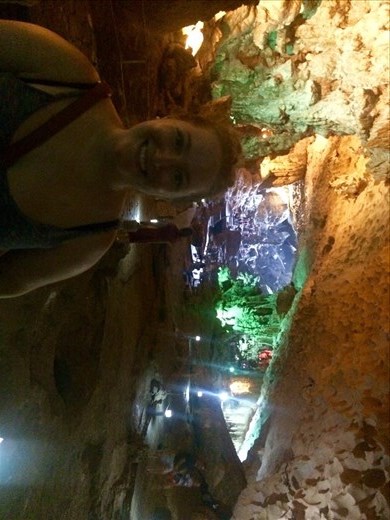 The cave was absolutley massive.  You can only see about half of it in this picture