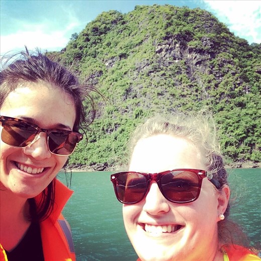 Kayaking in Ha Long Bay!