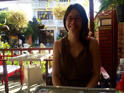 Our adorable view at breakfast from our hotel