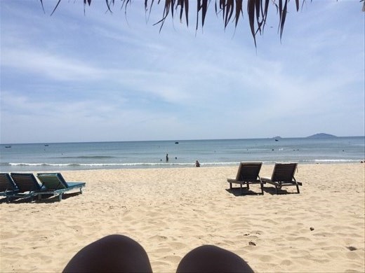 Beach day! It was HOT and the water was amazing.