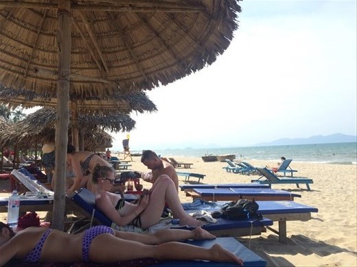 Beach day! It was HOT and the water was amazing.