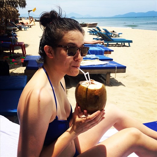 Beach day! It was HOT but the water and the ice cold coconut was amazing.