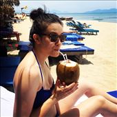 Beach day! It was HOT but the water and the ice cold coconut was amazing.: by mwollak, Views[704]