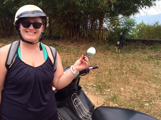 We went motorbiking through Hai Van Mountain pass and this is the view from the top of the mountain.  Meet your driver!!