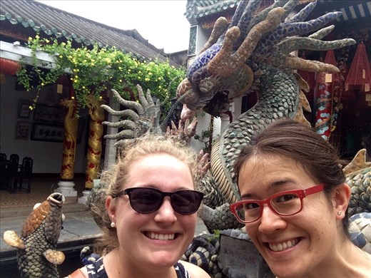 We went exploring the ancient city and toured some old gathering halls, traditional homs, and museums