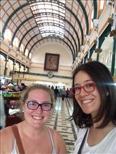 Central Post Office in Ho Chi Minh City was built in the old French architecutral style during the colonial days. It now dons a portrait of Ho Chi Minh.: by mwollak, Views[261]