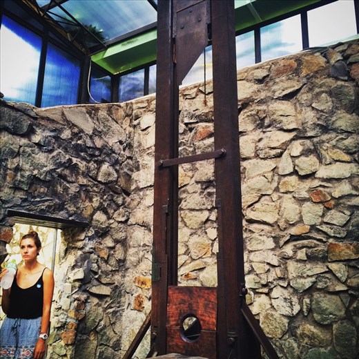 The French guillotine at the War Remnants Museum